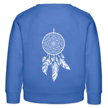 Dream Traum Feder Traumfänger Indianer indianisch - Kinder Organic Sweatshirt Mini Changer von Stanley/Stella - carolina Blue - Hinten - AI Model Kid Female (0cm)