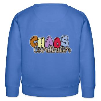 Kindergarten Chaos Koordinator - Kinder Organic Sweatshirt Mini Changer von Stanley/Stella - carolina Blue - Hinten - AI Model Kid Female (0cm)