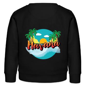 Havana Cuba Caraïbes Croisière de vacances - Sweat enfant bio Stanley/Stella - noir - Dos - AI Model Kid Male (0cm)