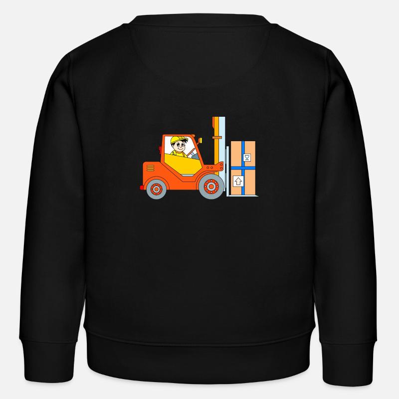 Gabelstapler - Kinder Organic Sweatshirt Mini Changer von Stanley/Stella - Schwarz