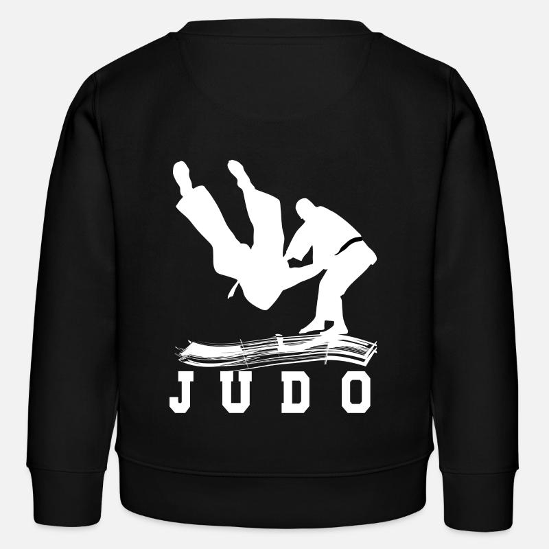 Judo Hobby nice cool gift - Kids Organic Sweatshirt by Stanley/Stella - black
