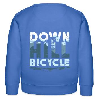 Downhill Fahrrad Slopestyle Sprünge Matsch - Kinder Organic Sweatshirt Mini Changer von Stanley/Stella - carolina Blue - Hinten - AI Model Kid Female (0cm)