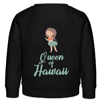Queen of Hawaii - Kinder Organic Sweatshirt Mini Changer von Stanley/Stella - Schwarz - Hinten - AI Model Kid Male (0cm)