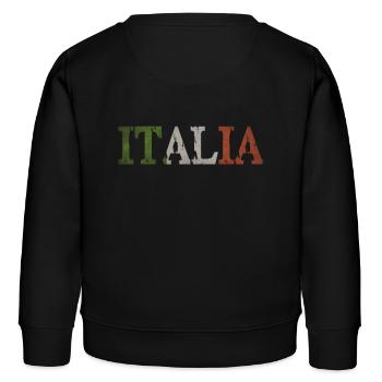 Italie Italie - Sweat enfant bio Stanley/Stella - noir - Dos - AI Model Kid Male (0cm)