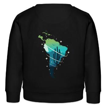 Amérique du Sud - Sweat enfant bio Stanley/Stella - noir - Dos - AI Model Kid Male (0cm)