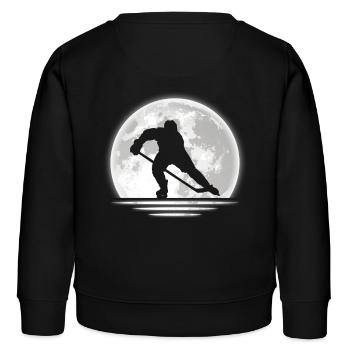 Eishockey Hockeyspieler - Kinder Organic Sweatshirt Mini Changer von Stanley/Stella - Schwarz - Hinten - AI Model Kid Male (0cm)