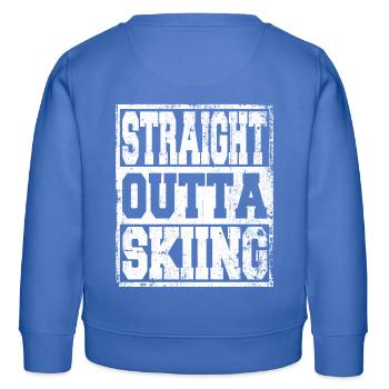 Skier en disant drôle - Sweat enfant bio Stanley/Stella - carolina blue - Dos - AI Model Kid Female (0cm)