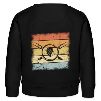 BBQ Motiv Retro Look - Kinder Organic Sweatshirt Mini Changer von Stanley/Stella - Schwarz - Hinten - AI Model Kid Male (0cm)