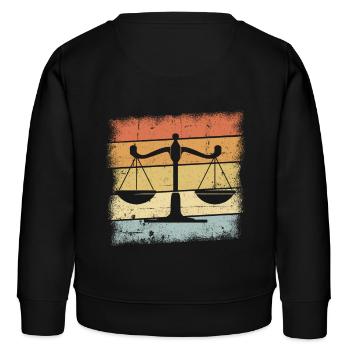 Rechtsanwalt Geschenk - Kinder Organic Sweatshirt Mini Changer von Stanley/Stella - Schwarz - Hinten - AI Model Kid Male (0cm)