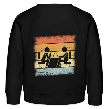 Therapeuten Geschenk - Kinder Organic Sweatshirt Mini Changer von Stanley/Stella - Schwarz - Hinten - AI Model Kid Male (0cm)