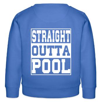 Piscine disant drôle - Sweat enfant bio Stanley/Stella - carolina blue - Dos - AI Model Kid Female (0cm)