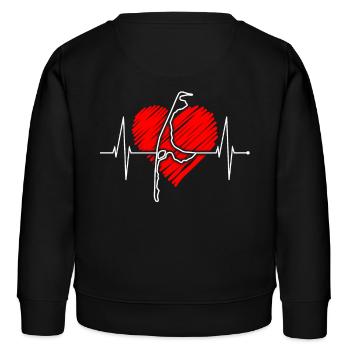 Sylt Skyline Battement de cœur de la mer du Nord Frise du Nord Sylter - Sweat enfant bio Stanley/Stella - noir - Dos - AI Model Kid Male (0cm)