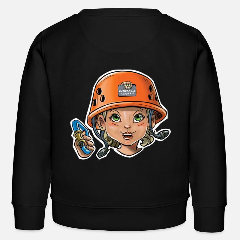 Kleiner Kletterer 1 - Kinder Organic Sweatshirt Mini Changer von Stanley/Stella - Schwarz