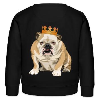 Le vrai roi - Sweat enfant bio Stanley/Stella - noir - Dos - AI Model Kid Male (0cm)