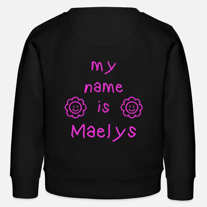 MAELYS MY NAME IS - Sweat enfant bio Stanley/Stella - noir