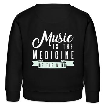 Gute Musik - Kinder Organic Sweatshirt Mini Changer von Stanley/Stella - Schwarz - Hinten - AI Model Kid Male (0cm)