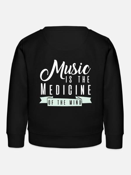 Gute Musik - Kinder Organic Sweatshirt Mini Changer von Stanley/Stella - Schwarz