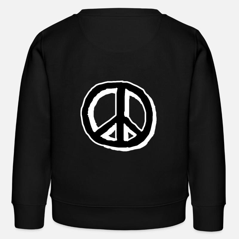 signe de la paix - Sweat enfant bio Stanley/Stella - noir