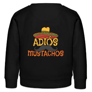Barbe Hipster Zeitgeist Lifestyle Swag Moustache - Sweat enfant bio Stanley/Stella - noir - Dos - AI Model Kid Male (0cm)