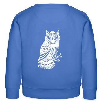 Jolie chouette - Sweat enfant bio Stanley/Stella - carolina blue - Dos - AI Model Kid Female (0cm)