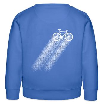 Fahrrad Fahrradfahren Fahrradtour - Kinder Organic Sweatshirt Mini Changer von Stanley/Stella - carolina Blue - Hinten - AI Model Kid Female (0cm)