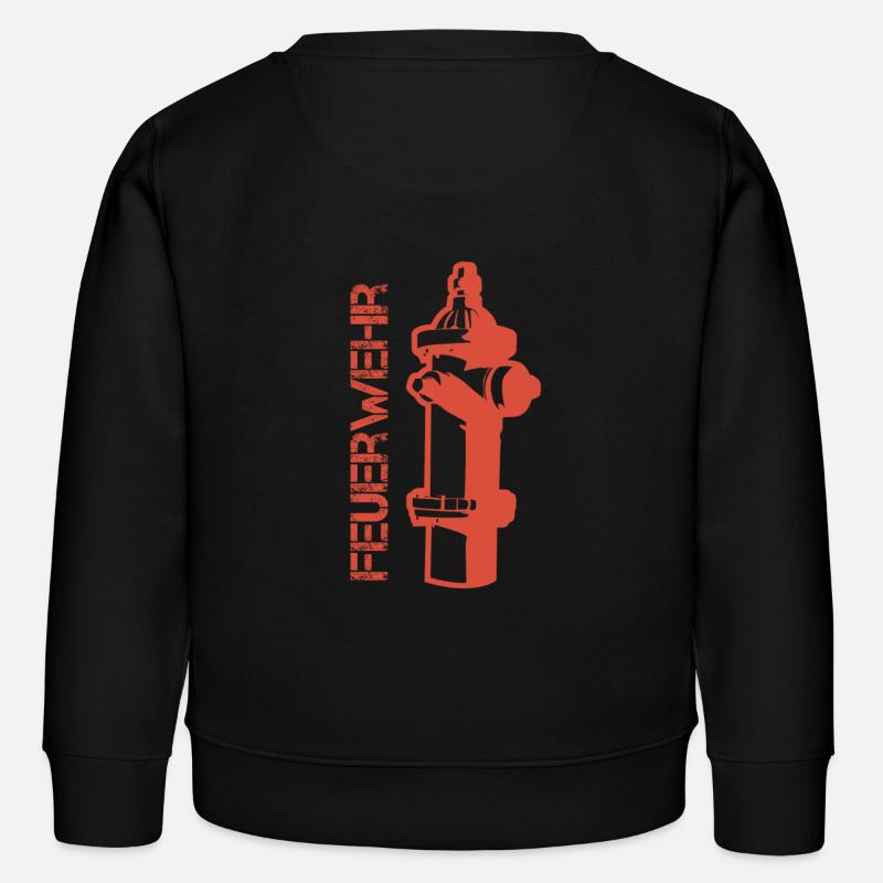 fire brigade - Kids Organic Sweatshirt by Stanley/Stella - black