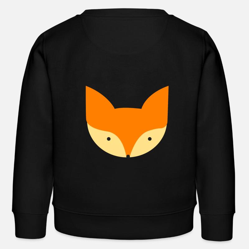 Fox - Kids Organic Sweatshirt by Stanley/Stella - black