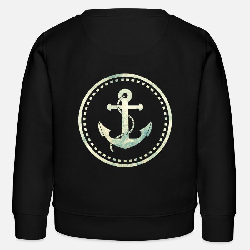 ancre - Sweat enfant bio Stanley/Stella - noir