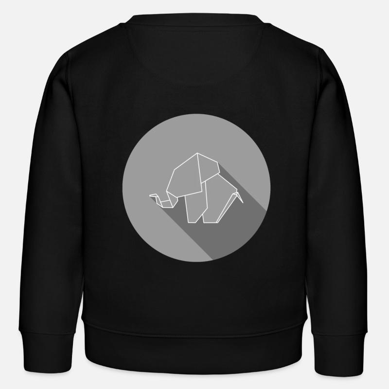 elefant - Kinder Organic Sweatshirt Mini Changer von Stanley/Stella - Schwarz