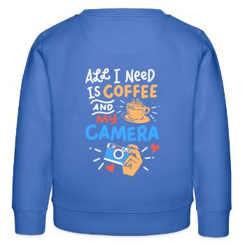 Fotografie - Kinder Organic Sweatshirt Mini Changer von Stanley/Stella - carolina Blue - Hinten - AI Model Kid Female (0cm)