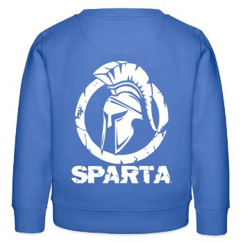Spartan Circle Helmet - Kids Organic Sweatshirt by Stanley/Stella - carolina blue - Back - AI Model Kid Female (0cm)