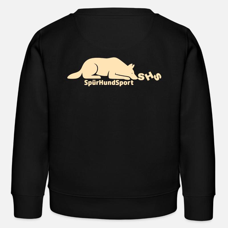Logo SHS beige - Sweat enfant bio Stanley/Stella - noir