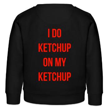 Conception de ketchup - Sweat enfant bio Stanley/Stella - noir - Dos - AI Model Kid Male (0cm)