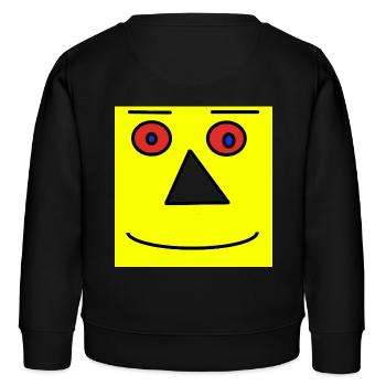 visage jaune - Sweat enfant bio Stanley/Stella - noir - Dos - AI Model Kid Male (0cm)