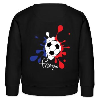 Fußball - France WM WM WM - Kinder Organic Sweatshirt Mini Changer von Stanley/Stella - Schwarz - Hinten - AI Model Kid Male (0cm)