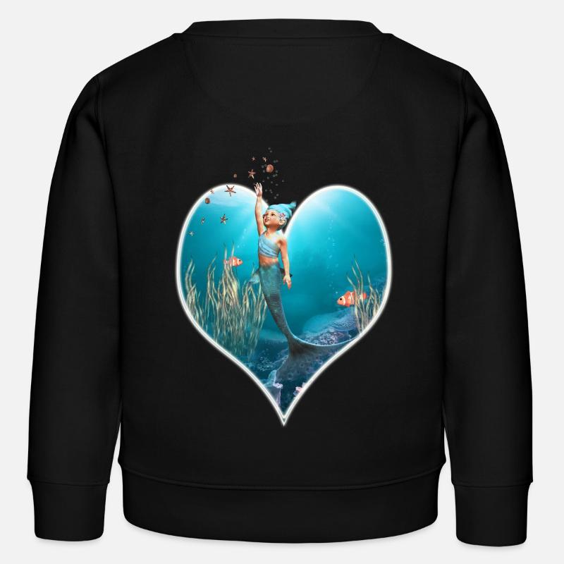 Little Mermaid 1 - Kinder Organic Sweatshirt Mini Changer von Stanley/Stella - Schwarz