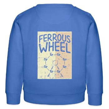 La grande roue de la chimie ! - Cadeau - Sweat enfant bio Stanley/Stella - carolina blue - Dos - AI Model Kid Female (0cm)