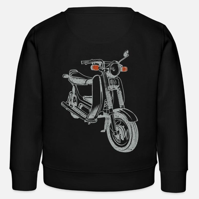 Simson SR50 SR80 - Kids Organic Sweatshirt by Stanley/Stella - black
