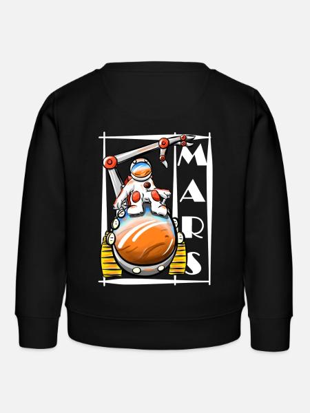 Mars - Sweat enfant bio Stanley/Stella - noir