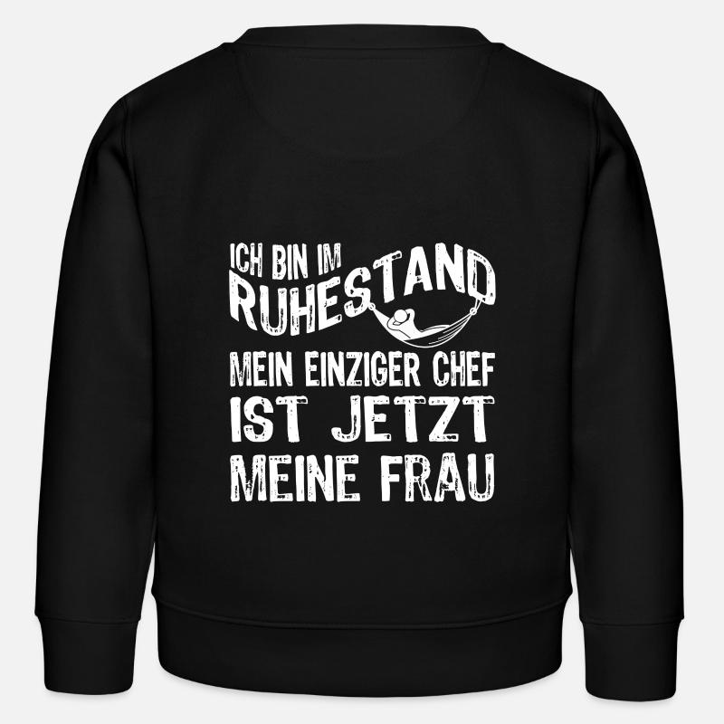 I'm retired - Kids Organic Sweatshirt by Stanley/Stella - black