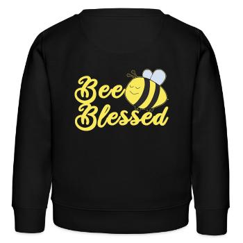 Christliches Motiv Kinder Taufe - Kinder Organic Sweatshirt Mini Changer von Stanley/Stella - Schwarz - Hinten - AI Model Kid Male (0cm)