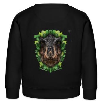 Rext - Originalvorlage vom Künstler Jon Ball - Kinder Organic Sweatshirt Mini Changer von Stanley/Stella - Schwarz - Hinten - AI Model Kid Male (0cm)