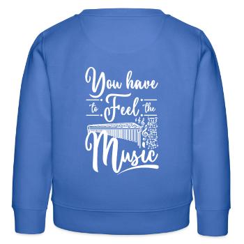 You have to feel the music marimba - Kinder Organic Sweatshirt Mini Changer von Stanley/Stella - carolina Blue - Hinten - AI Model Kid Female (0cm)