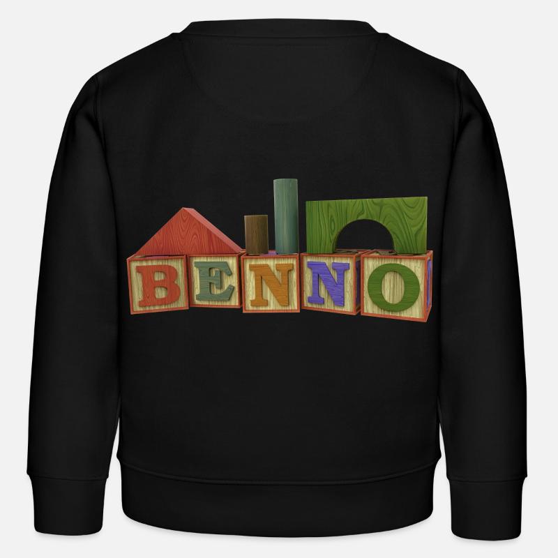 Benno - Kinder Organic Sweatshirt Mini Changer von Stanley/Stella - Schwarz