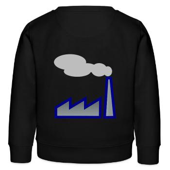 Industrie ! Idée de cadeau idée de cadeau - Sweat enfant bio Stanley/Stella - noir - Dos - AI Model Kid Male (0cm)