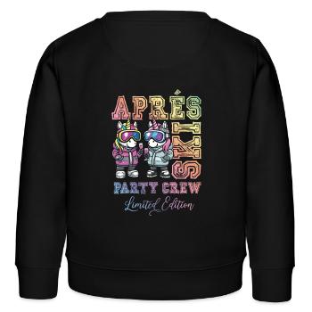 Après-ski Unicorn Party Team - Sweat enfant bio Stanley/Stella - noir - Dos - AI Model Kid Male (0cm)