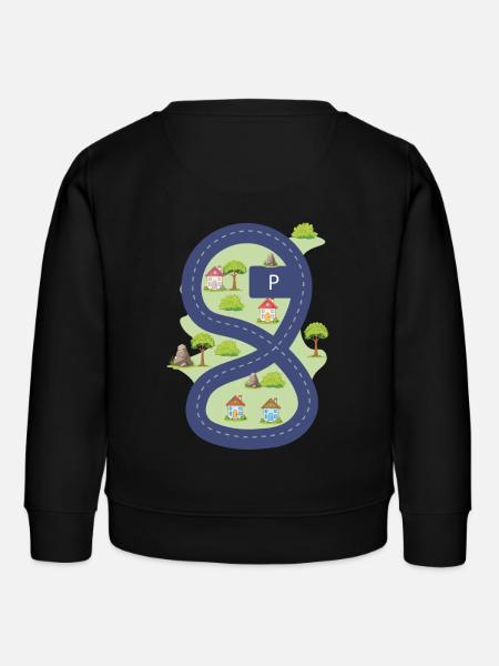 Scène de rue pour les enfants - Sweat enfant bio Stanley/Stella - noir