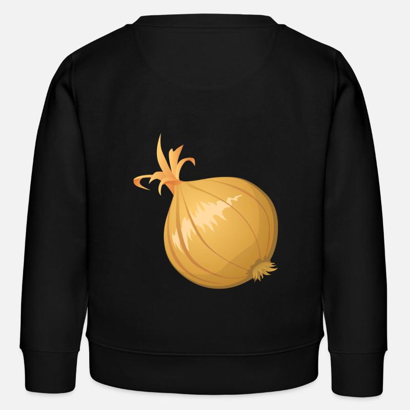 onion - Kids Organic Sweatshirt by Stanley/Stella - black