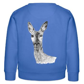 chevreuil - Sweat enfant bio Stanley/Stella - carolina blue - Dos - AI Model Kid Female (0cm)