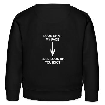 Recherchez prospectifs amusant humour drôle drôle - Sweat enfant bio Stanley/Stella - noir - Dos - AI Model Kid Male (0cm)